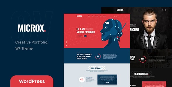 Microx 1.0.8 – Personal Portfolio WordPress Theme + RTL