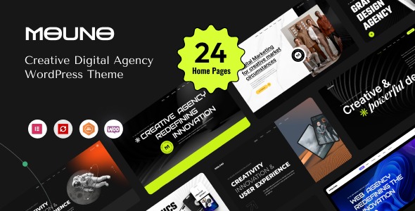 Mouno 1.0.1 – Creative Digital Agency WordPress Theme