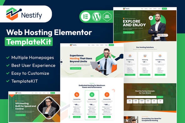 Nestify 1.0 – Web Hosting Elementor Template Kit