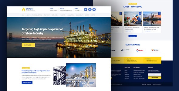 Offshore 1.0.8 – Industrial Business Responsive WP theme