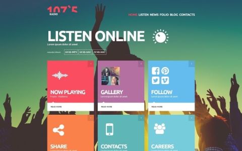 Online Radio Joomla Template 3.0