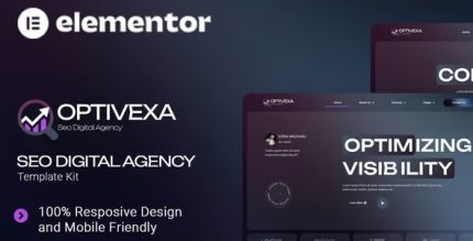 Optivexa - SEO Digital Agency Elementor Template Kit