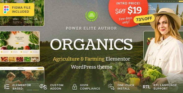 Organics 1.0.1 – Agriculture & Food Farm WordPress Theme