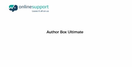 WP OnlineSupport Author Box Ultimate