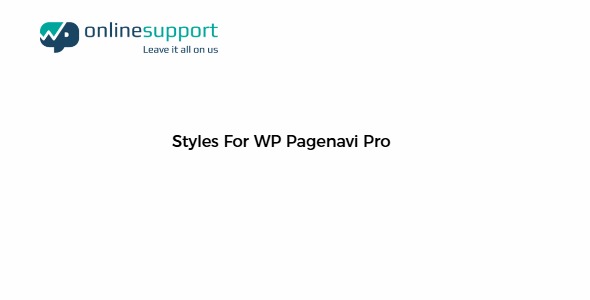 WP OnlineSupport Styles For WP Pagenavi Pro 1.1