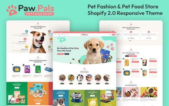 Pawpals 1.1.4 – Pet Food & Pet Nutrition Store Multipurpose Shopify 2.0 Responsive Theme