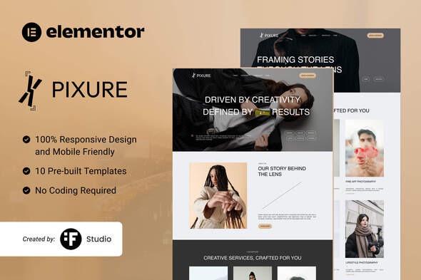 Pixure 1.0 – Minimalist Photography Portfolio Kit