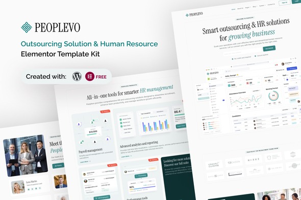 Peoplevo 1.0 – Outsourcing Solution & Human Resource Elementor Template Kit