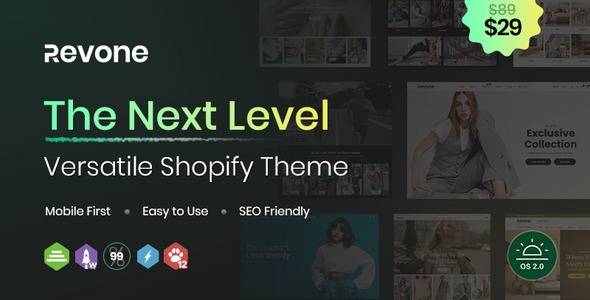 Revone 1.0.0 – Next Level Versatile Shopify Theme
