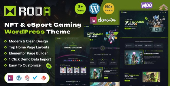 Roda 1.0.2 – Gaming Store & eCommerce WordPress Theme