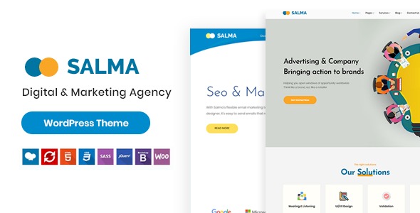 Salma 1.0.0 – SEO Marketing WordPress Theme