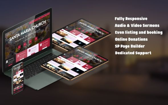 Santa Maria 2.1.0 – Church Joomla Template