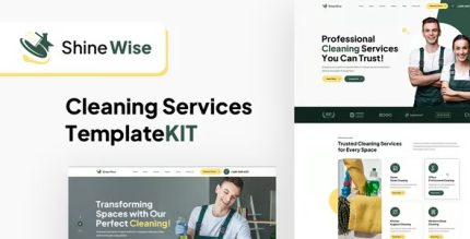 Shinewise - Cleaning Services Elementor Template Kit