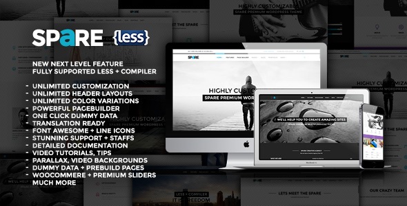 Spare 1.7 – Ultimate MultiPurpose LESS Theme