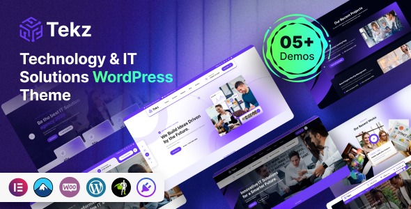 Tekz 1.0 – Technology & IT Solutions WordPress Theme