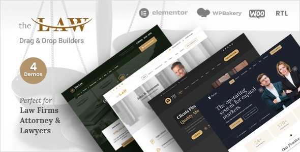 The Law 4.9.16 – Lawyer Theme + RTL
