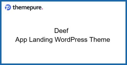 Deef - App Landing WordPress Theme