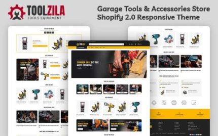 Toolzila - Garage Tools & Accessories Mega Store Multipurpose Shopify Responsive Theme