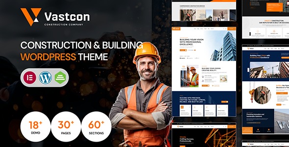 Vastcon 1.0.2 – Construction & Building WordPress Theme