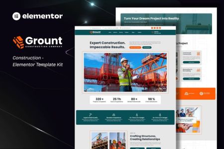 Grount 1.0 – Construction Elementor Template Kit