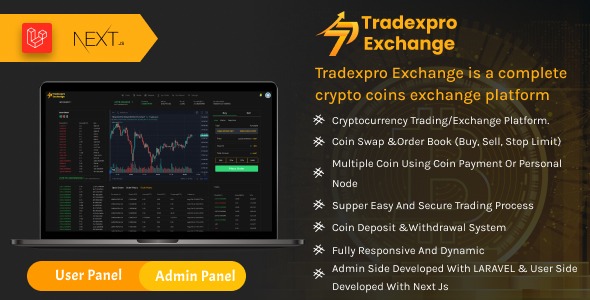 Tradexpro Exchange 3.1.4 – Crypto Buy Sell and Trading platform, ERC20 and BEP20 Tokens Supported