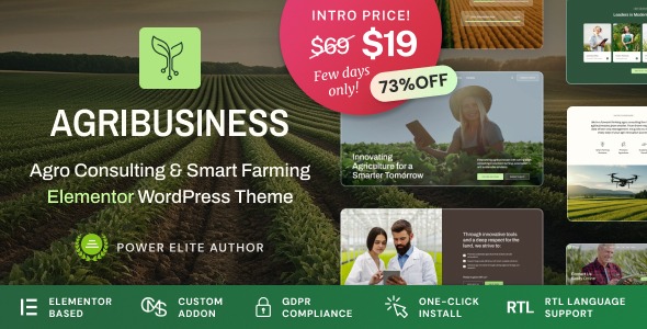 Agribusiness 1.0.1 – Agriculture Business Consulting WordPress Theme