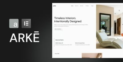 Arke - Interior Design Studio Elementor Template Kit