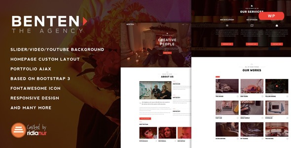 Benten 1.1 – Responsive One Page Portfolio Theme