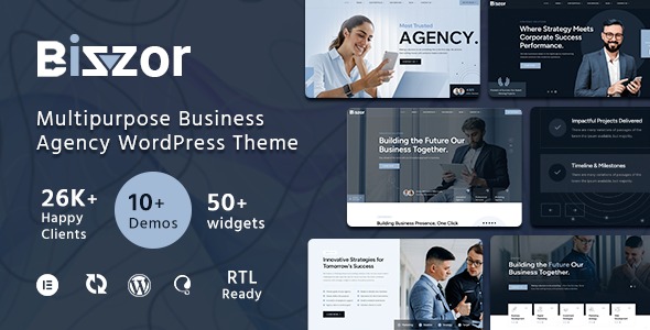 Bizzor 2.0 – Multipurpose Business Agency WordPress Theme