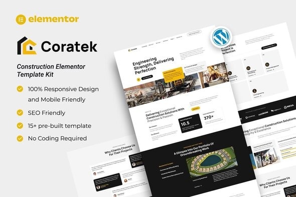 Coratek 1.0 – Construction Elementor Template Kit