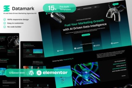 Datamark - AI & Data Driven Marketing Agencies Elementor Template Kit