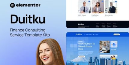 Duitku - Finance Consulting Service Elementor Template Kit