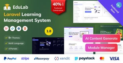 Edulab LMS - Laravel Learning Management System with Tailwind CSS