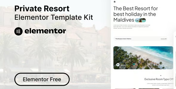 Elliad 1.0 – Private Resort Elementor Template Kit