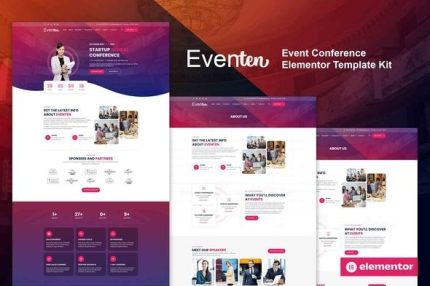 Eventen - Event Conference Meetup Elementor Pro Template Kit