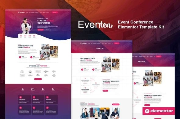 Eventen 20250603 – Event Conference Meetup Elementor Pro Template Kit