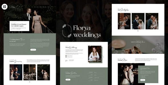 Florya 2.2.4 – Wedding and Event Planner Elementor WordPress Theme