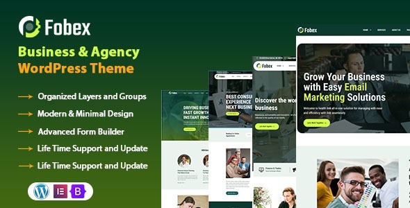 Fobex 1.0.2 – Business & Agency WordPress Theme