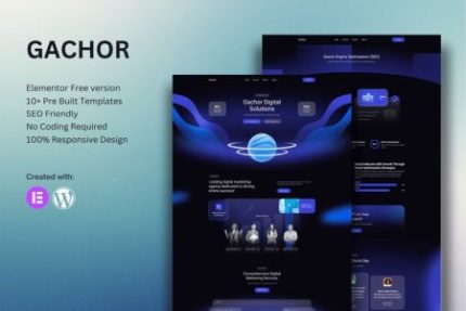 Gachor - Digital Marketing Agency Elementor Template Kit