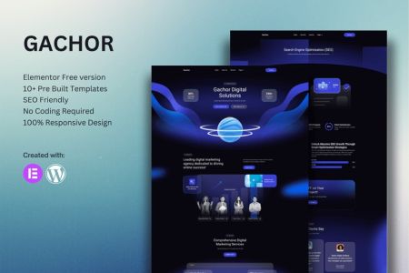 Gachor 1.0 – Digital Marketing Agency Elementor Template Kit
