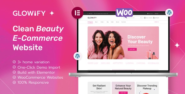 Glowify 1.1 – Beauty and Cosmetics Shop WordPress Theme