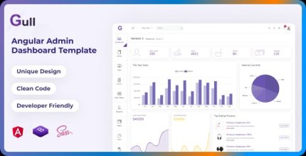 Gull - Angular 19+ Admin Dashboard Template
