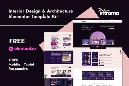 Introma 1.0 – Interior Design & Architecture Elementor Template Kit