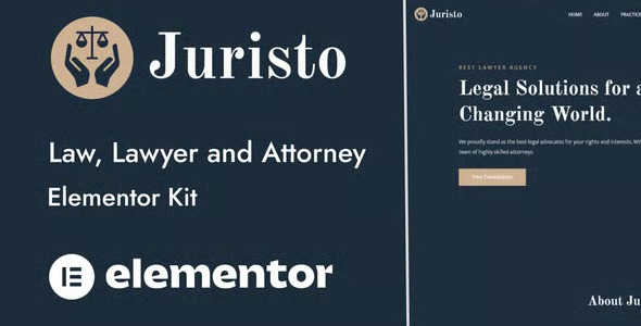 Juristo 1.0 – Lawyer & Attorney Elementor Template Kit