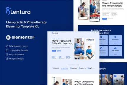 Lentura - Chiropractic & Physiotherapy Elementor Template Kit