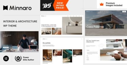 Minnaro - Interior Design and Architecture WordPress Theme
