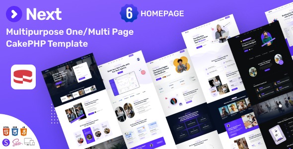 Next 1.0 – Multi-Purpose CakePHP Template