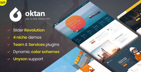 Oktan 1.0.1 – Oil & Gas Industry WordPress Theme