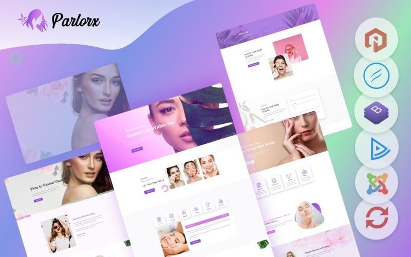 Parlorx 2.4 – Beauty Salon Joomla 4 and Joomla 5 Template