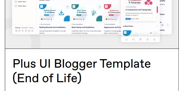 Plus UI Blogger Template (End of Life) 3.2.0